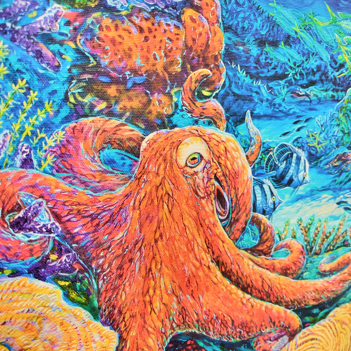Octopus Print on Canvas