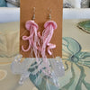 Micro Crochet Jellyfish Earrings Sunshine & Sweet Peas Coastal Decor