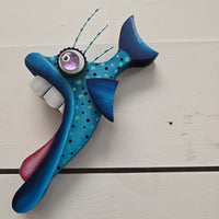 "Lil Tungz" Funky Fish Sunshine & Sweet Peas Coastal Decor