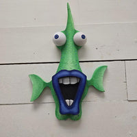 "Rich Maund" Wooden Frontal Funky Fish Sunshine & Sweet Peas Coastal Decor