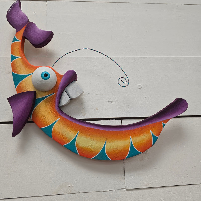 " B.A. Nanner" Funky Fish Sunshine & Sweet Peas Coastal Decor