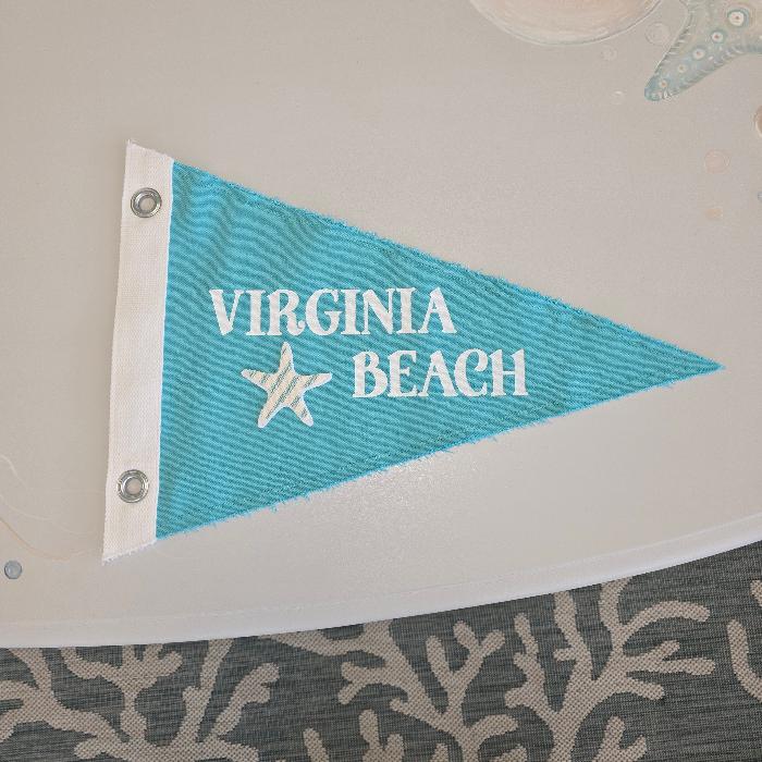 Coastal Fabric Pennants- assorted Sunshine & Sweet Pea's Costal Decor