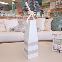 Striped Wooden Buoy Sunshine & Sweet Pea's Costal Decor