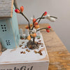 Fall House w/Tree on Wood "Thankful" Sunshine & Sweet Peas Coastal Decor