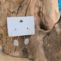 Sea Glass Dangle/ Hoop Earrings