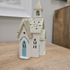 Assorted Ceramic Hand Painted Coastal Light Up Christmas Houses