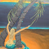 Holiday Mermaid and Palms Original Painting