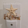 Acrylic Night Lights w/ Coastal Designs in Glass, Sand, Shells Resin