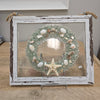 Assorted Holiday Coastal Glass Art w/ Shells, Glass, Resin, Sand- 8"x10"