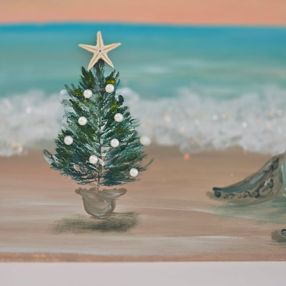 Assorted Holiday Scene Paintings on Wood Planks