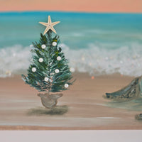 Assorted Holiday Scene Paintings on Wood Planks