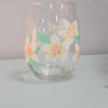 Hand Painted Stemless Wine Glass