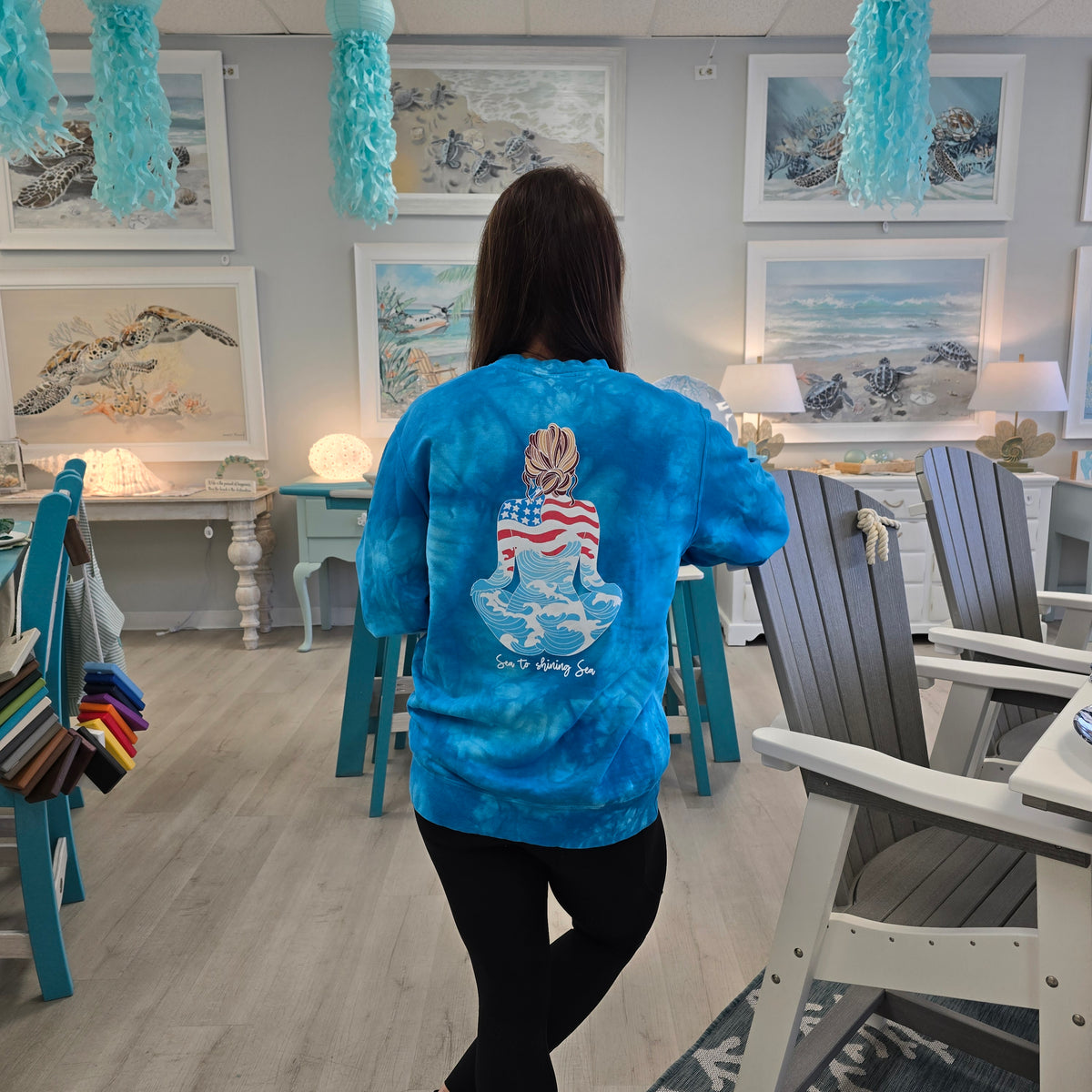 Oceana Bella Sea To Shining Sea Crew Neck Sweatshirt