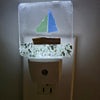 Acrylic Night Lights w/ Coastal Designs in Glass, Sand, Shells Resin