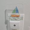 Acrylic Night Lights w/ Coastal Designs in Glass, Sand, Shells Resin