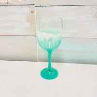 Beach Inspired Resin Stemmed Wine Glass/Goblet