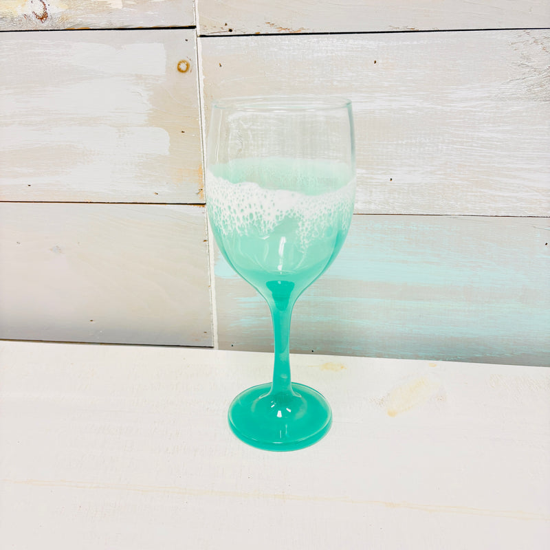 Beach Inspired Resin Stemmed Wine Glass/Goblet