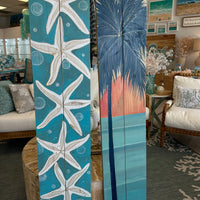 Assorted Hand Painted Outdoor Wooden Panels