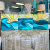 12 X 12 Sun & Wave Series Sunshine & Sweet Peas Coastal Decor