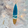 Assorted Surfboard Resin Christmas Ornaments