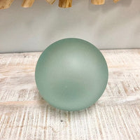 Handblown Recycled Glass Ball Sunshine & Sweet Peas Coastal Decor