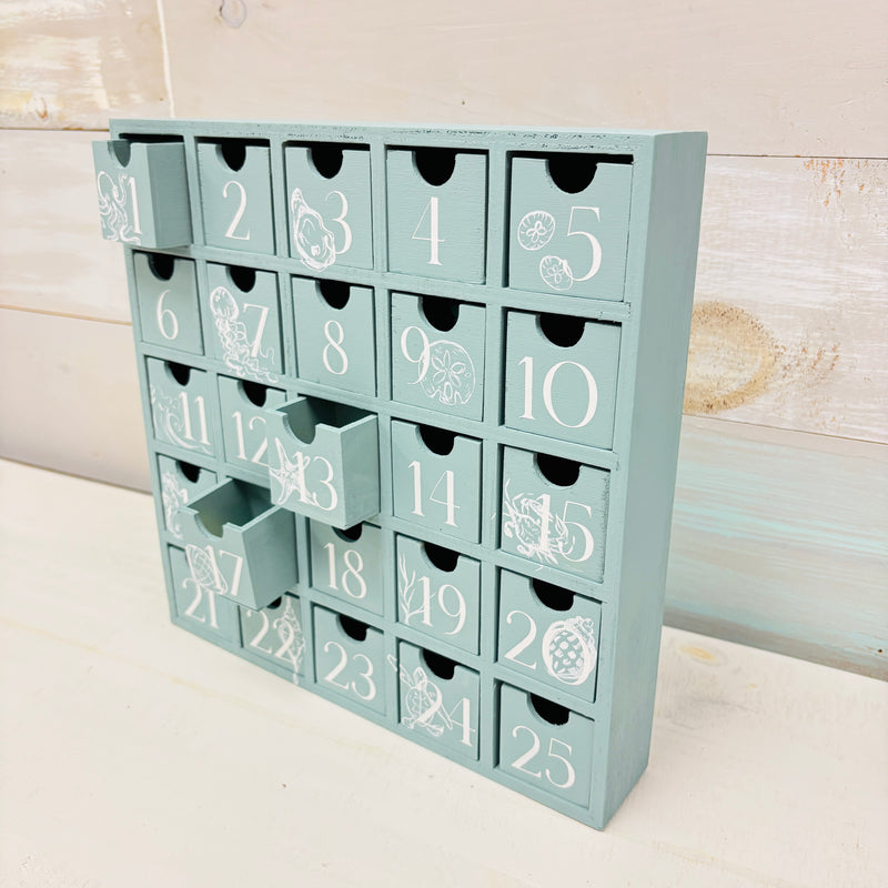 Coastal Hand Painted Advent Box