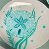 Sea Life Hand Painted Ceramic 8" Plates Sunshine & Sweet Peas Coastal Decor