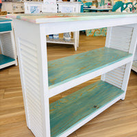 Hand Painted  Entry Table/Sofa Table/Bookshelf
