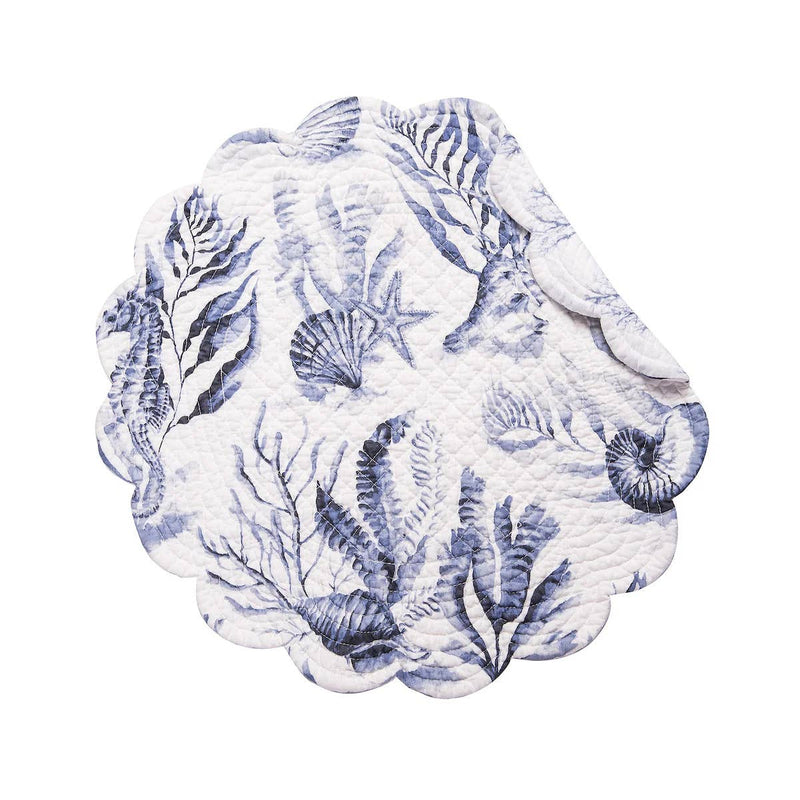 Coastal Midnight Lagoon Table Linens