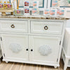 Seashell Accent Cabinet: 2 Drawers, 2 Doors
