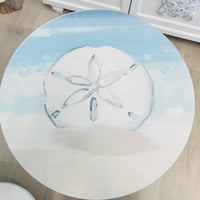 Coastal Accent Table w/ Anastasia Musick Art