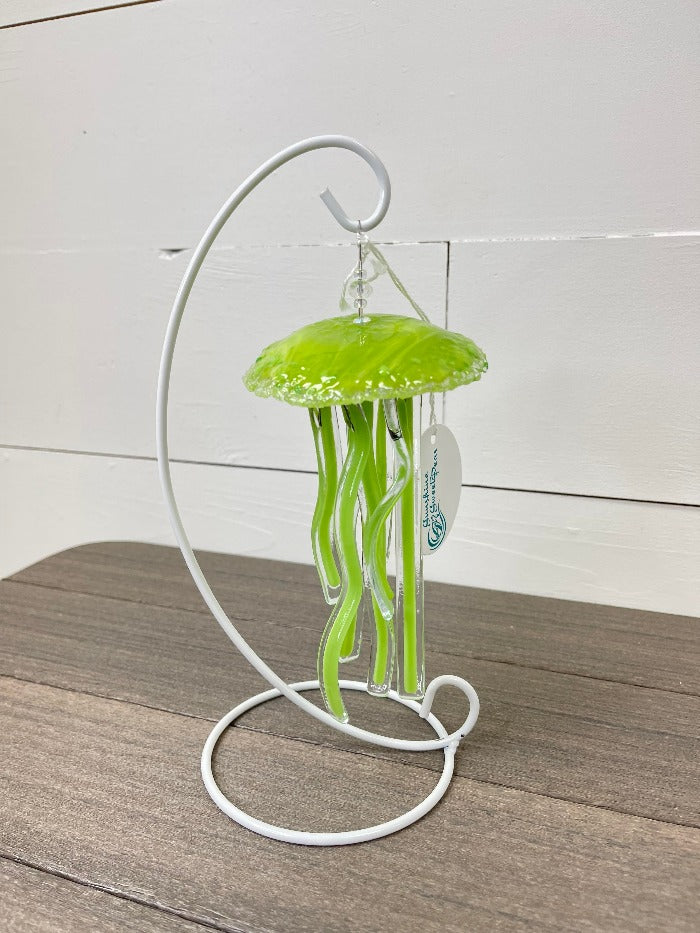 Assorted 5" Glass Jellyfish Lime Green - Sunshine & Sweet Pea's Coastal Decor