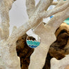 Double Wave Turquoise & Blue/Green Sea Glass Dune Jewelry Necklace - Sunshine & Sweet Pea's Coastal Decor