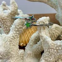 Twisty Bypass Starfish Sea Glass Dune Jewelry Cuff Bracelet - Sunshine & Sweet Pea's Coastal Decor