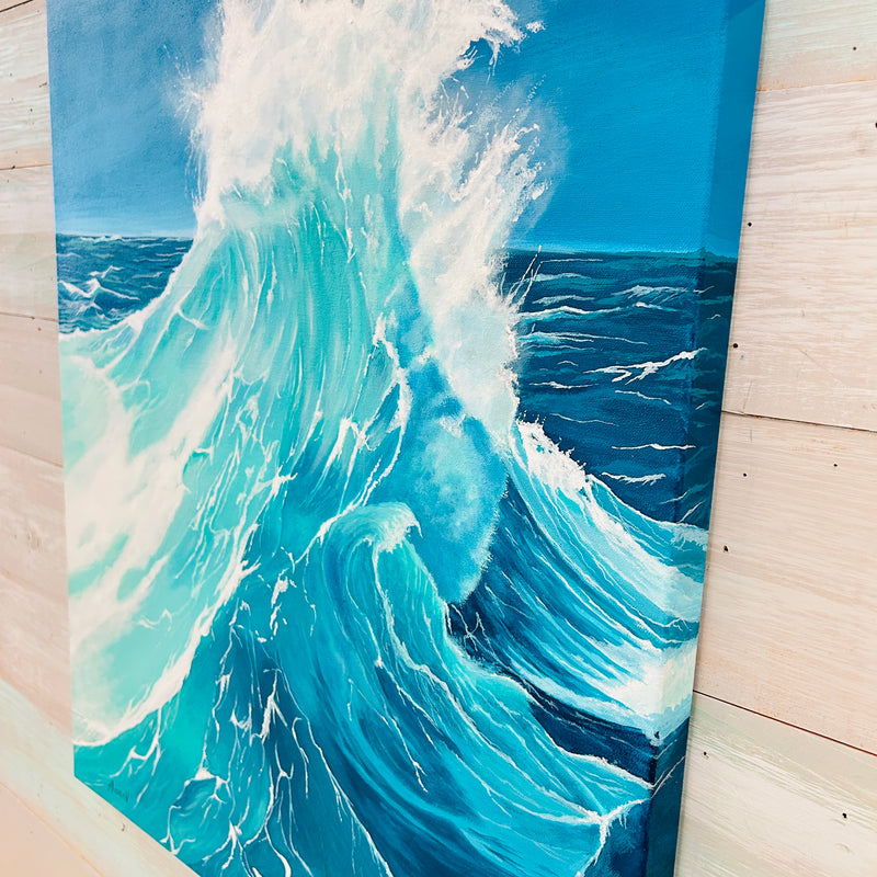 Crashing Wave at Sea Original Artist Painting