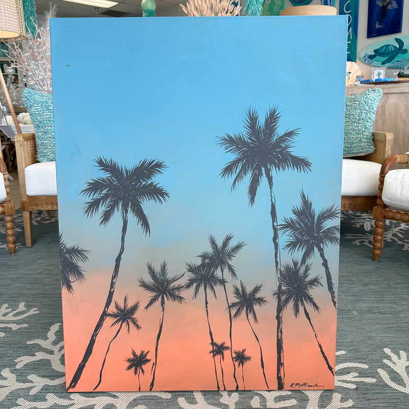 30"x 40" Original Palm Tree Painting