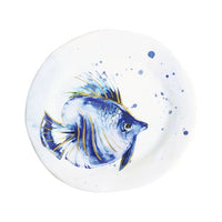 Indigo Sea Life Melamine Dishware Sunshine & Sweet Peas Coastal Decor