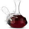 Hand Blown Glass Octopus Wine Decanter