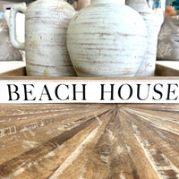 "Beach House" Wooden Sign