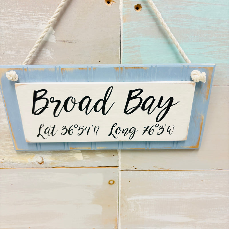 Wooden Coordinate Signs