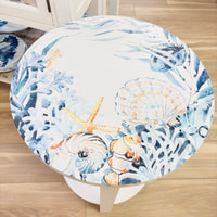 Coastal Accent Table w/ Anastasia Musick Art
