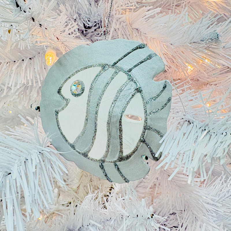 Assorted Sand Dollar Fish Christmas Ornaments