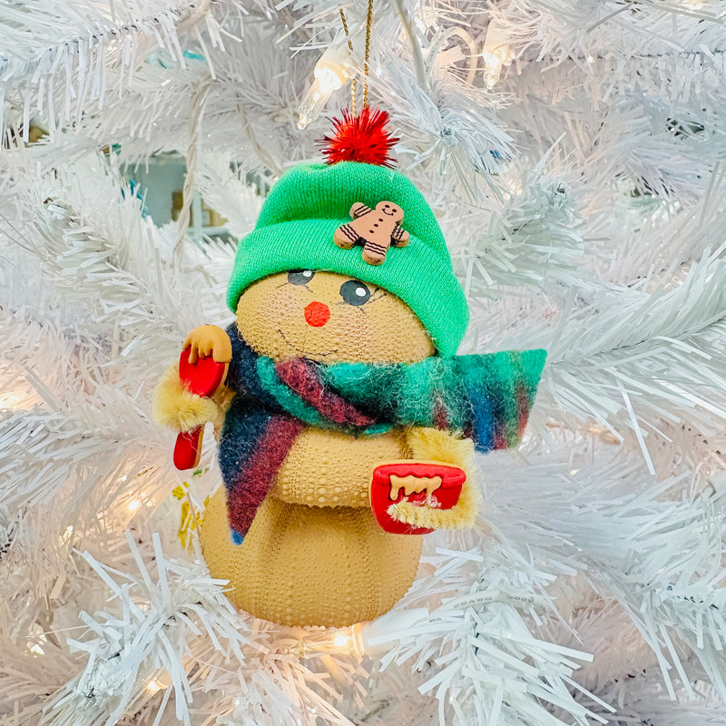 Assorted Sea Urchin Gingerbread Man Christmas Ornament