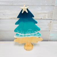 Resin Coastal Christmas Tree Table Setter