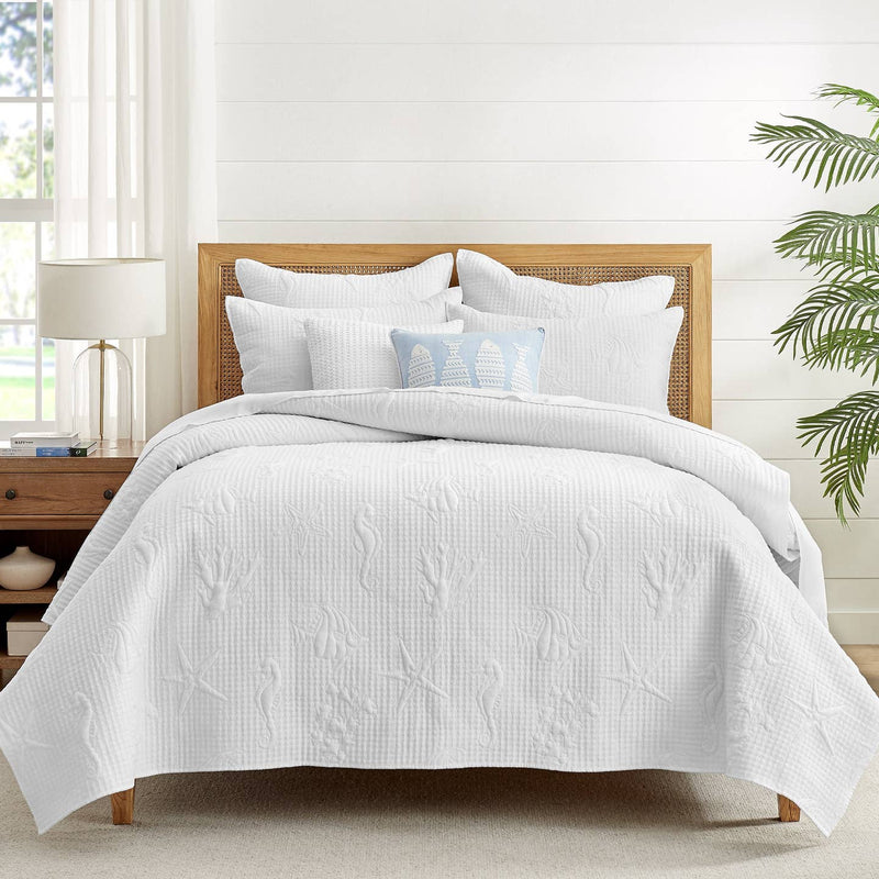 Cross Stitch Sea Coastal Quilt Set- Assorted Sizes