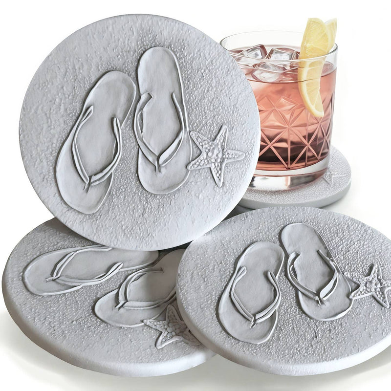 Absorbent Clay Coaster Set