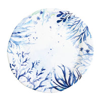 Indigo Sea Life Melamine Dishware Sunshine & Sweet Peas Coastal Decor