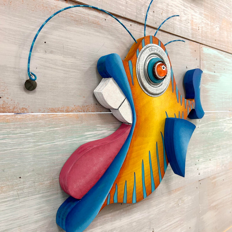 "Dang Elwood" Wooden Funky Fish