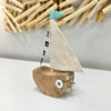 Assorted Driftwood Sailboats