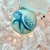 Hand Painted Sea Turtle Glass Christmas Ornament